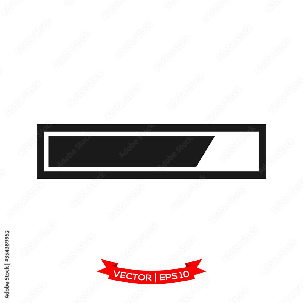 Poster vector progress loading bar, loading icon, loading illustration