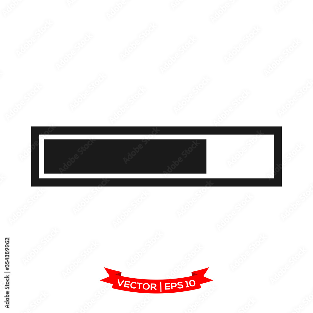 Fototapete vector progress loading bar, loading icon, loading illustration 