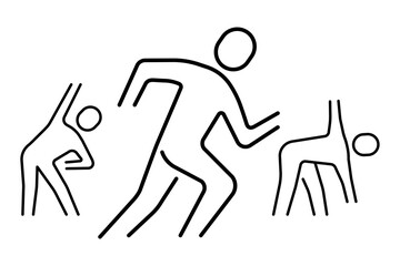 A set of simple icons for Amateur sports and fitness