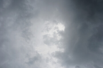 Dark gray nimbostratus cloud bakground. Nimbostratus clouds are associated with rainy, dreary days.