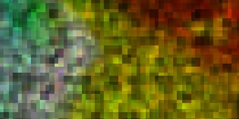 Light Green, Yellow vector layout with lines, rectangles.