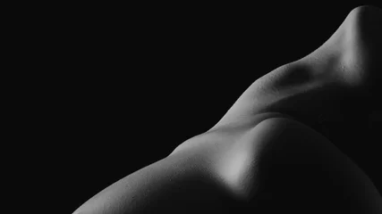 Fotobehang Bodyscape. Dettagli del corpo di una donna © CaMa Photostock