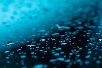 blue water drops