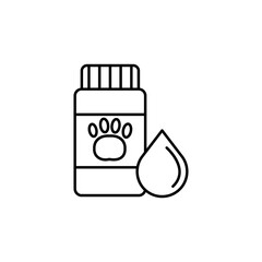 drops line icon. Signs and symbols can be used for web, logo, mobile app, UI, UX