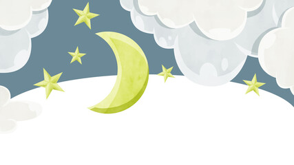 月夜のイメージイラスト