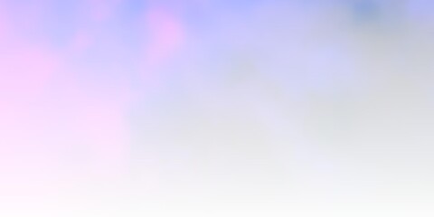 Dark Pink, Blue vector template with sky, clouds. Abstract illustration with colorful gradient clouds. Beautiful layout for uidesign.