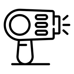 Clean laser hair removal icon. Outline clean laser hair removal vector icon for web design isolated on white background