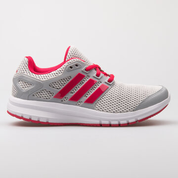 VIENNA, AUSTRIA - AUGUST 6, 2017: Adidas Energy Cloud grey and red sneaker  on white background. Stock Photo | Adobe Stock