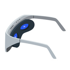 Realistic VR headset glasses