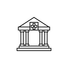 medical, bank line icon. Signs and symbols can be used for web, logo, mobile app, UI, UX