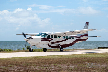 Fototapeta na wymiar Belize City Airport Airplane