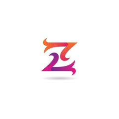 initial z with ornament logo design vector, icon, element, template
