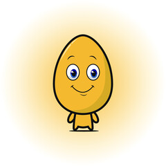 happy easter egg with funny face