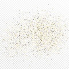 Gold glitter celebratory confetti background