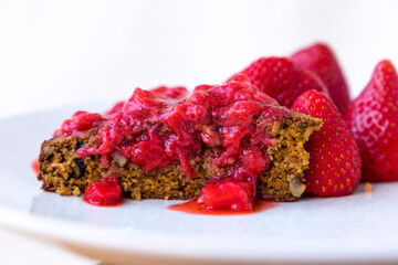 Tarta con fresas