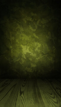 Military camouflage photoshoot backdrop in portrait mode suitable for military products packshots