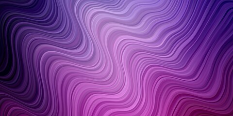 Light Purple, Pink vector layout with circular arc. Colorful illustration in abstract style with bent lines. Template for cellphones.