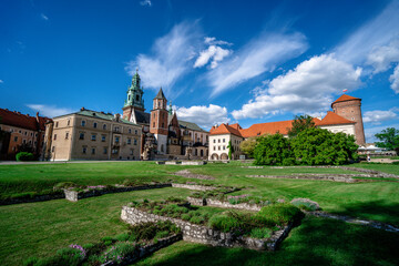 Fototapeta na wymiar Wawel Royal Castle. Poland, Krakow