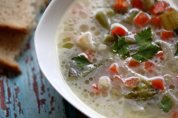 vegetable soup with meat