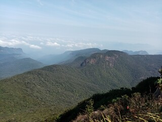 Naklejka premium mountain landscape in the morning
