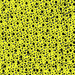 Abstract festive background, pattern with circles, dots, blots. manual graphics of New Year's packing. Peas of different shapes. Design for packaging, wallpaper, textiles, designer paper. Isolated 