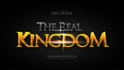 Obraz premium The Real Kingdom Text Effect