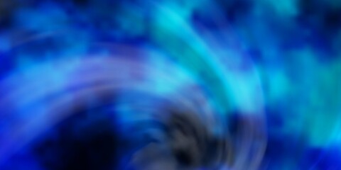 Dark Blue, Green vector background with clouds. Abstract illustration with colorful gradient clouds. Colorful pattern for appdesign.