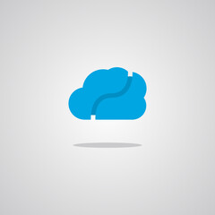Illustration vector graphic of Cloud. Perfect to use for Technology Company