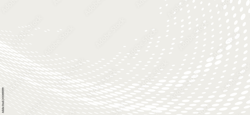 Poster Simple dotted surface with halftone effect. Minimal vector graphics