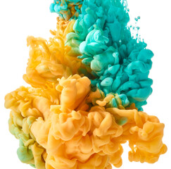Paint splash isolated on white background