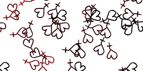 Light Red vector template with businesswoman signs.