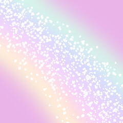 kawaii background pastel gradient with glowing stars pattern illustration