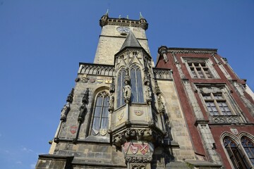 Fototapeta na wymiar Old Town Hall in Prague. Czech Republic.