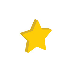 Obraz premium star icon isometric vector 