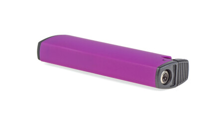 Pink turbo lighter on a white background, isolated.