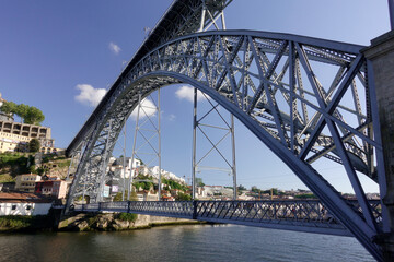 The Dom Luis I Bridge Porto Portugal Street View
