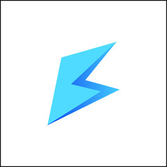 Electric Power Letter B Business logo Design Template Vector Illustration Modern Monogram Icon. Logo branding design for a company or business startup.