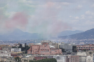 Le frecce tricolore a napoli