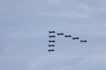 Le frecce tricolore a napoli