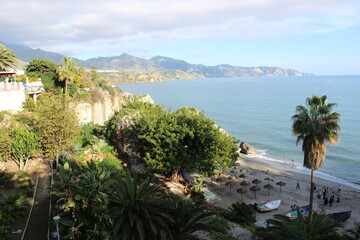 "Calahonda" beach in Nerja (Malaga, Spain) 