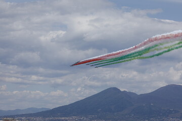 Le frecce tricolore a napoli