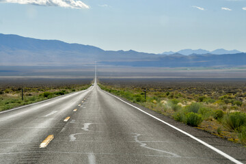 Wide open range country in Nevada.