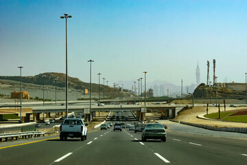 Fototapeta na wymiar Road To Makkah, from Jeddah