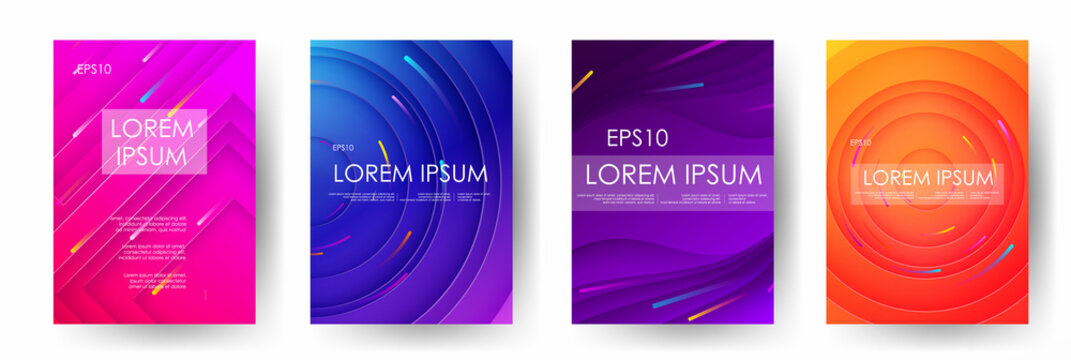 Shiny gradients abstract vector banners. 3D style with shadows design. Vector liquid template design backround illustration. Can be used for banners flyers or web. EPS 10.