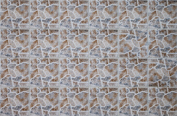 Tiled wall in front of you