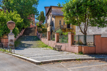 The picturesque Garbatella neighborhood in Rome, Italy.
