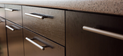 drawers in the kitchen