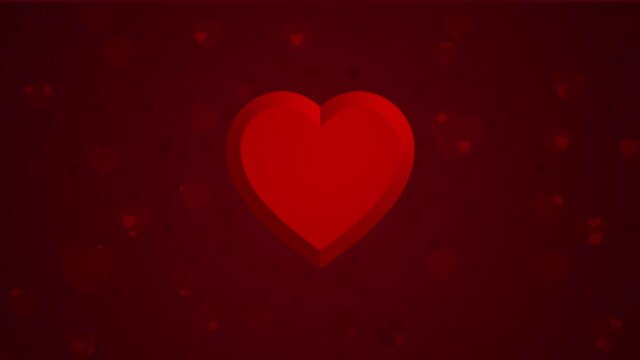 Lovely happy valentine's day background with hearts