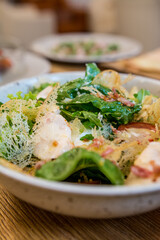 italian food in an italian restaurant