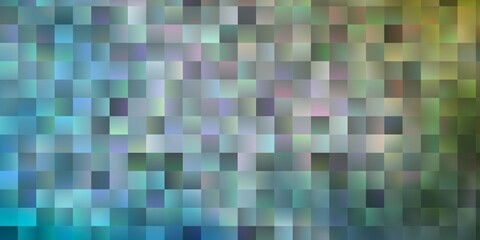 Light Blue, Yellow vector background with rectangles.